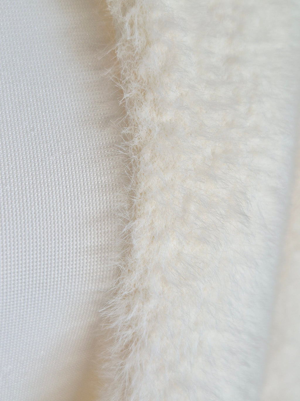 Cárdigan extra suave largo de punto efecto peluche