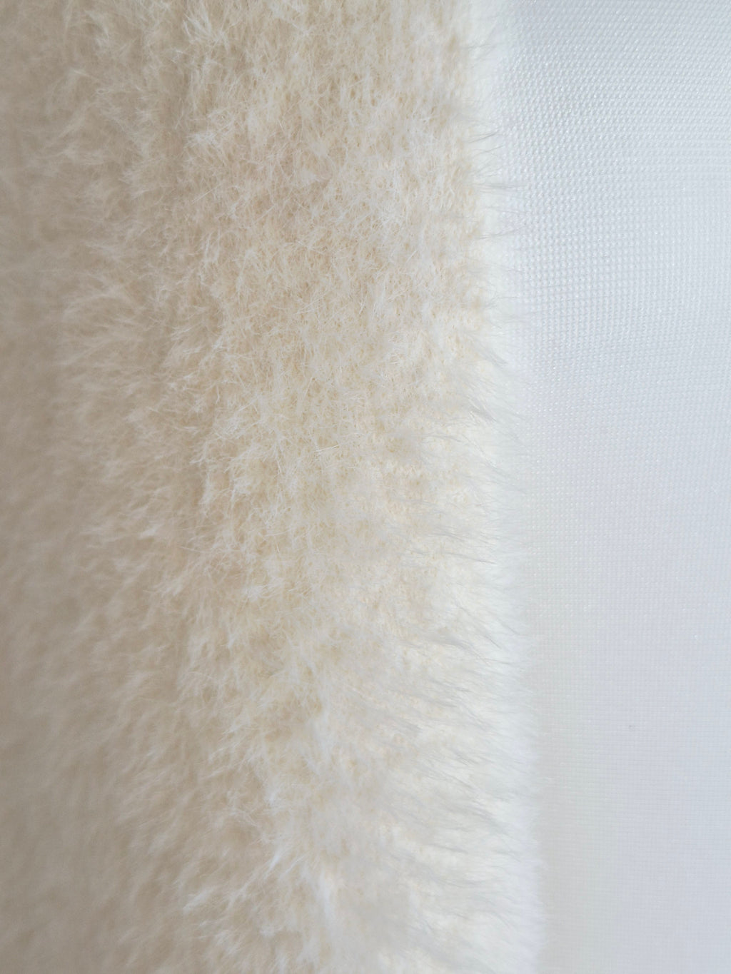 Cárdigan extra suave largo de punto efecto peluche