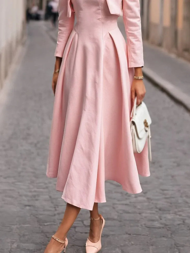 Conjunto Midi Rosa Palo Vintage 🌸