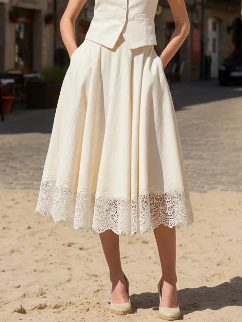 Conjunto Elegante en Blanco