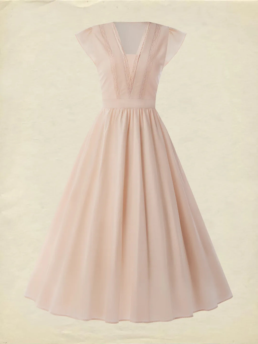 Vestido Romántico en Rosa Pálido