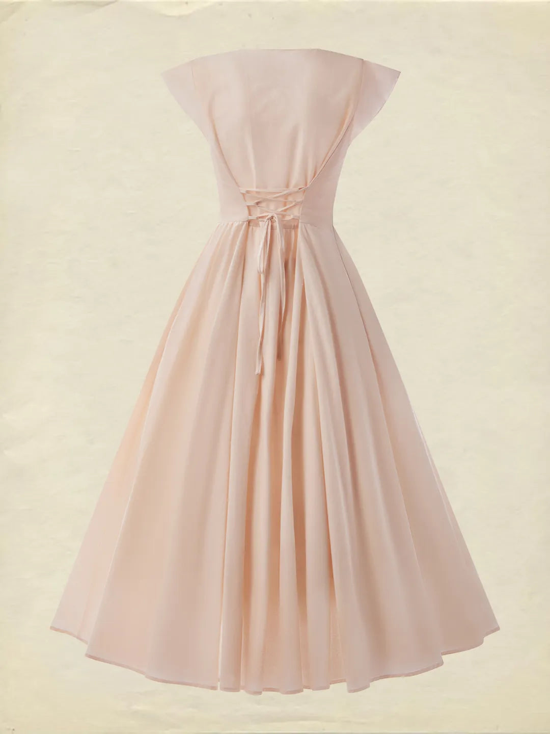 Vestido Romántico en Rosa Pálido