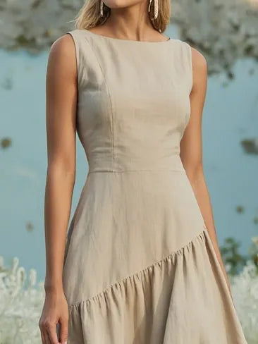 Vestido Asimétrico Natural